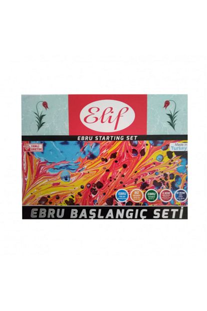Elif Is Egitim Ebru Baslangic Seti Hazir Ebru Yapim Seti 6 Renk Ebru Boyasi Trendyol