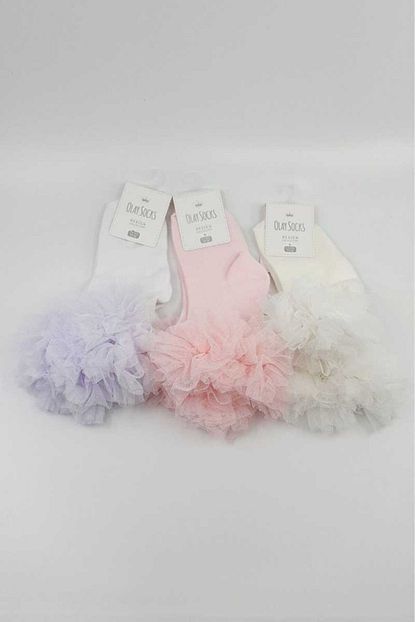 Olay Kiz Bebek Pembe Soket Corap Tutulu 12 Adet Trendyol