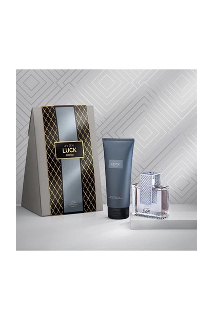 avon luck erkek edp hediye seti kutulu