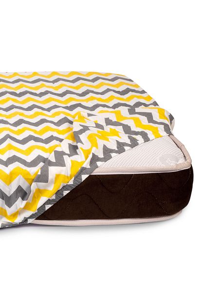 Get Lock Gri Sari Cizgili Lastikli Bebek Carsafi 80x150 Trendyol