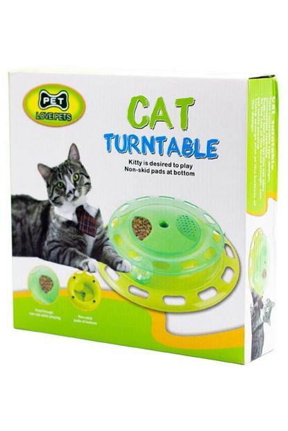 Cesitli Cat Turntable Kedi Oyun Kulesi Ve Mama Istasyonu 24cm Trendyol