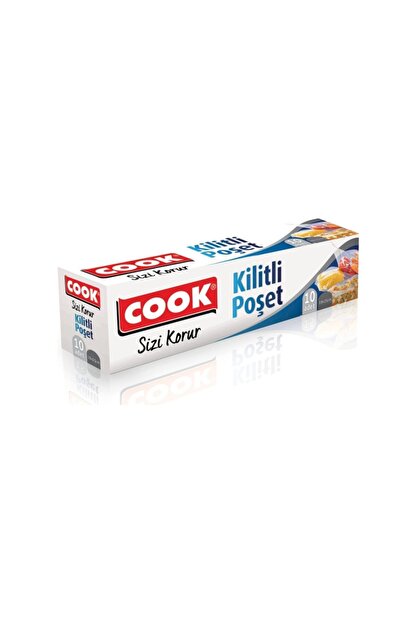 Cook Kilitli Buzdolabi Poseti 25 X 19 Cm 10 Lu Trendyol