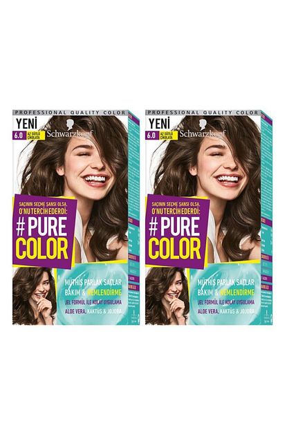 Schwarzkopf Hair Mascara Pure Color 6 0 Az Sutlu Cikolata X2 Trendyol