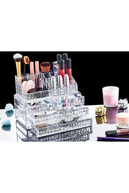 Diamond Buyuk Dort Cekmeceli Makyaj Ve Taki Duzenleyici Organizer Diamond Trendyol