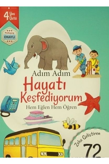 Revzen Kitap Adim Adim Hayati Kesfediyorum 4 Yas Zeka Gelistiren 72 Soru Trendyol