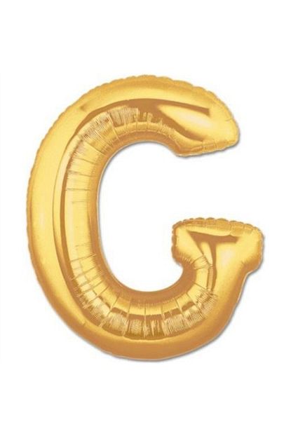 Ipek Bocegi G Harfi Helyum Ucan Balon 100 Cm Gold Trendyol