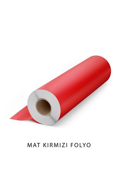 Dekoryan Mat Kirmizi Duz Yapiskan Folyo Trendyol