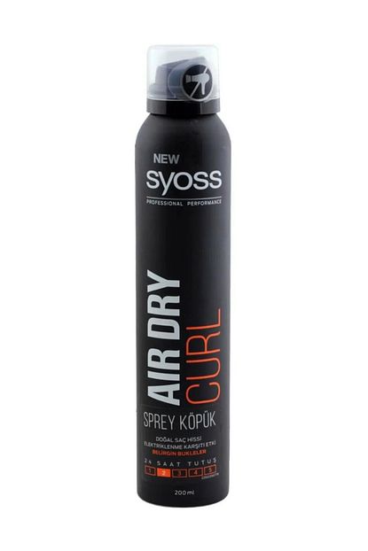 syoss air dry curl sac kopugu 200ml fiyati yorumlari trendyol
