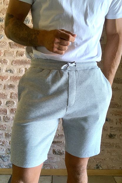 Trendyol Man Gri Erkek Panelli Sort Bermuda Tmnss20sr0064 Trendyol