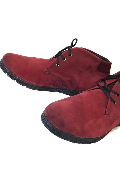 Valentines Erkek Bordo Suet Ayakkabi Trendyol