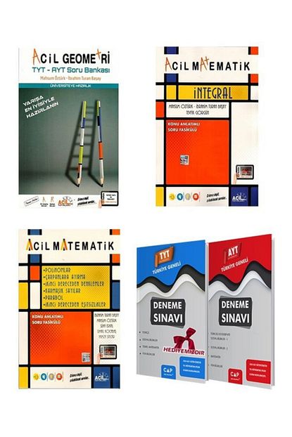 Acil Yayinlari Tyt Ayt Geometri Soru Bankasi Integral 6 Fasikul Tek Kitap Trendyol