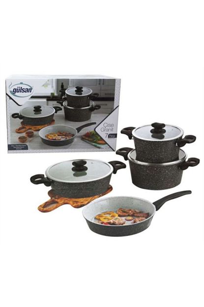 Gulsan Cise Granit 7 Parca Tencere Seti Csg101 Trendyol