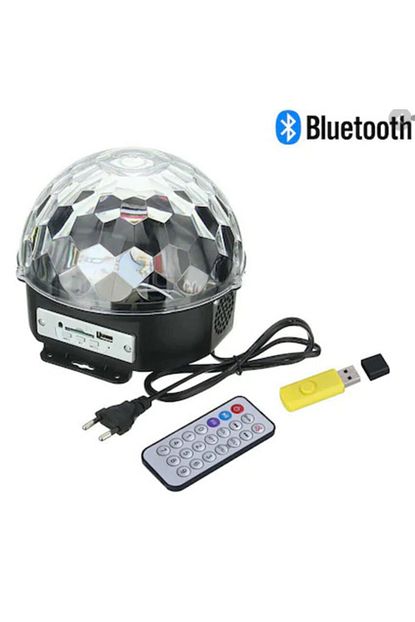 Imextech Led Kristal Kure Disko Topu 6 Renk Usb Bellekli Uzaktan Kumandali Trendyol