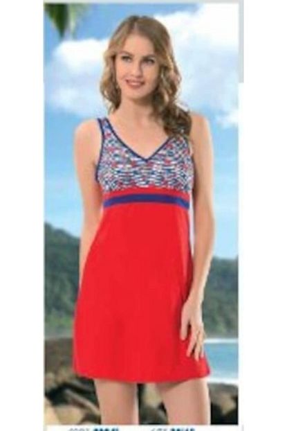 Rapapa Kadin Ici Bos Battal Elbise Mayo Bikini Mayokini Kirmizi 23028 Trendyol