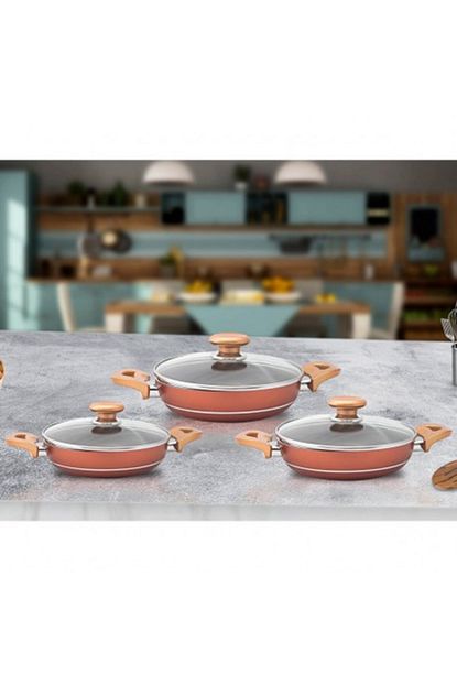 Gulsan Perla 6 Parca Sahan Seti 18 20 22cm T Perla 0503 Trendyol