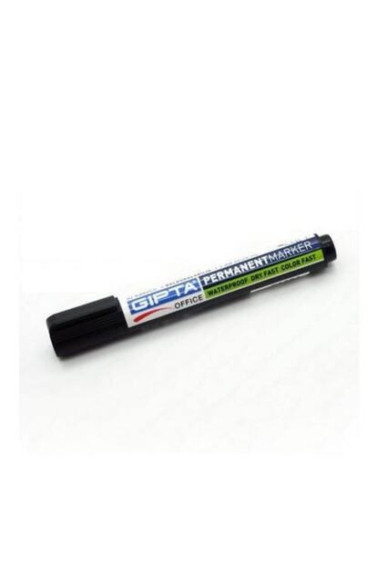 Gipta Permanent Marker Renkli Keceli Kalem Yuvarlak Uc Siyah Trendyol