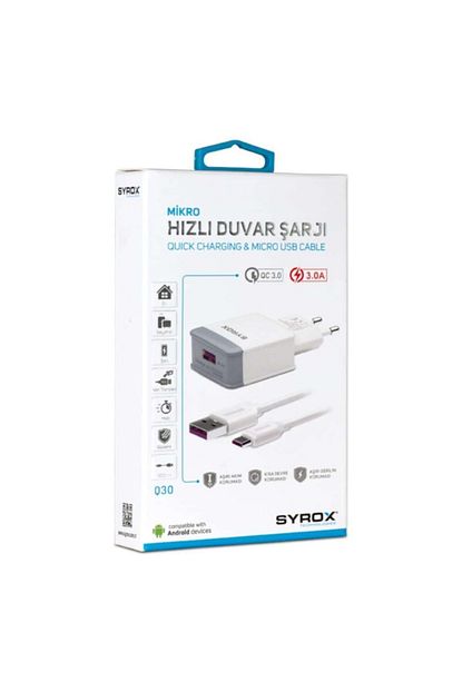 syrox reeder p13 blue mikro sarj cihazi