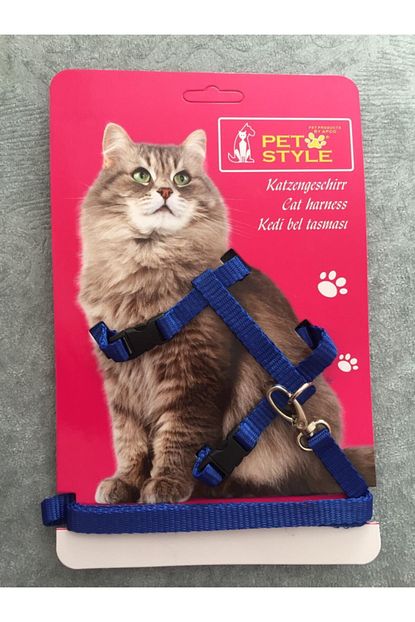 Pet Style Kedi Gogus Bel Tasmasi Mavi Trendyol