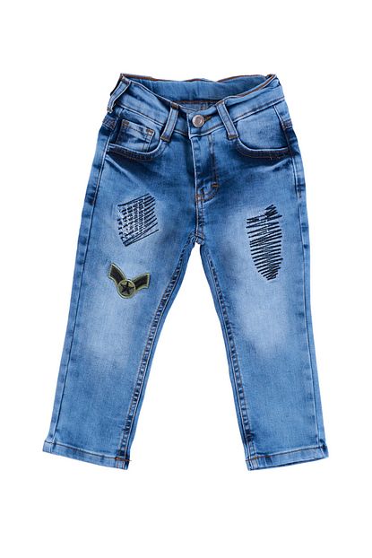 Acarkids Erkek Cocuk Kot Pantolon Zig Zag Desenli 2 5 Yas Trendyol