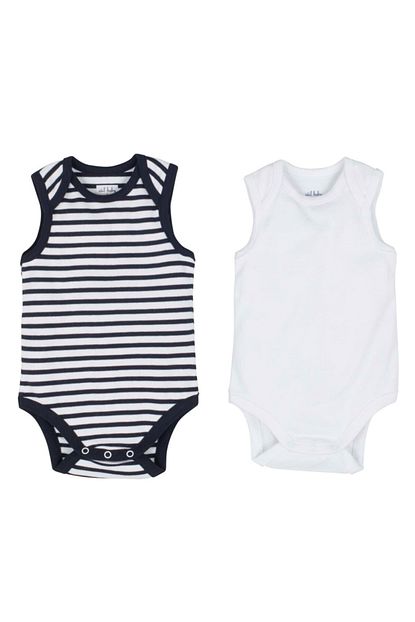 Idil Baby Erkek Bebek Gri 2 Li Bebek Body 13552 Trendyol