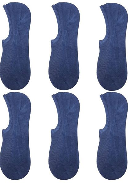 Socksbox Erkek Mavi Renk Bambu Gorunmez Sneaker Spor Ayakkabi Corabi Trendyol