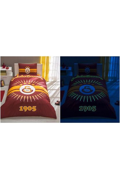 Tac Lisansli Nevresim Takimi Gs Galatasaray Parlayan Gunes Tek Kisilik Trendyol