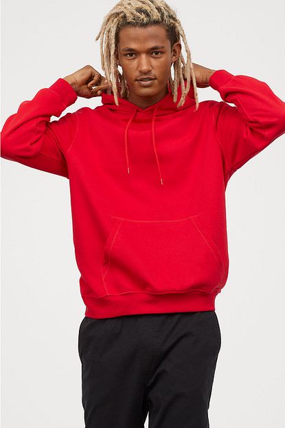 Humen Erkek Kirmizi Kapsonlu Hoodie Ceket Sweatshirt Kislik Ust Trendyol