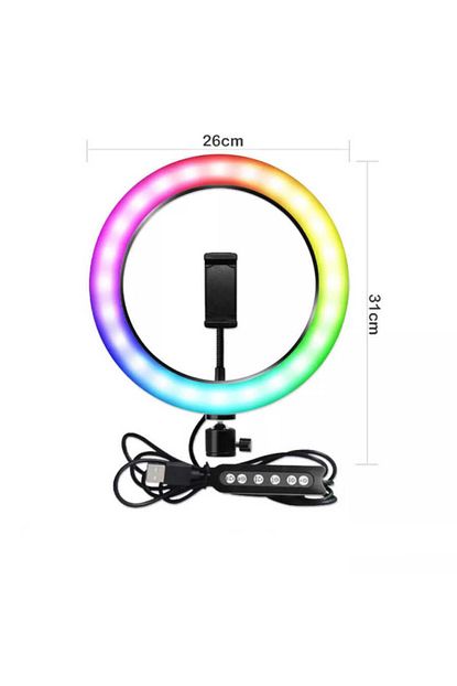 Nezih Case Fenomen Youtuber Tiktoker Renkli Isikli Tripod Telefon Tutucu Ring Light Trendyol