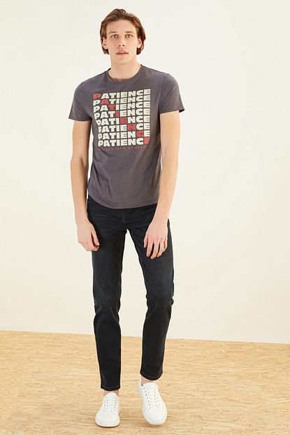 Mudo Erkek Koyu Indigo Slim Fit Pamuk Jean 374741 Trendyol