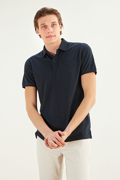 Mudo Erkek Lacivert Polo Yaka T Shirt 374268 Trendyol
