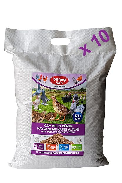 Bonny Nice Bildircin Guvercin Sus Tavuklari Kafes Altligi 10 Kg 17 L X 10 Paket Trendyol