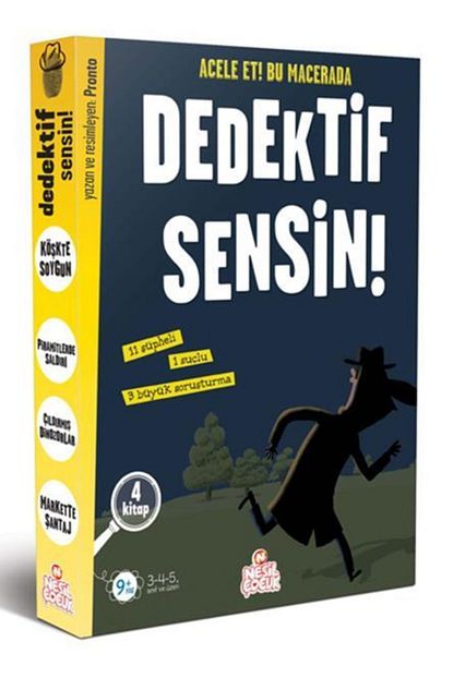 Nesil Cocuk Yayinlari Dedektif Sensin Serisi 4 Kitap Nesil Trendyol