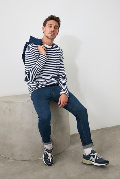Trendyol Man Indigo Erkek Skinny Jeans Tmnaw20je0204 Trendyol