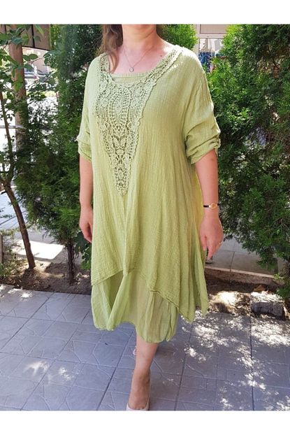 park moda kadin yesil italyan elbise fiyati yorumlari trendyol