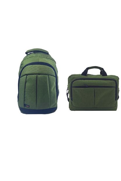 Differ Sty780izmir 2 Li Takim Set Haki Sirt Bilgisayar Notebook Laptop Cantasi Trendyol