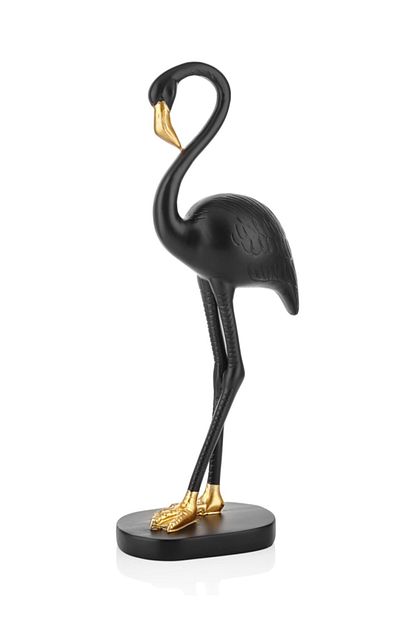 Cicekmisin Flamingo Masaustu Dekoratif Obje 46 Cm Siyah Trendyol