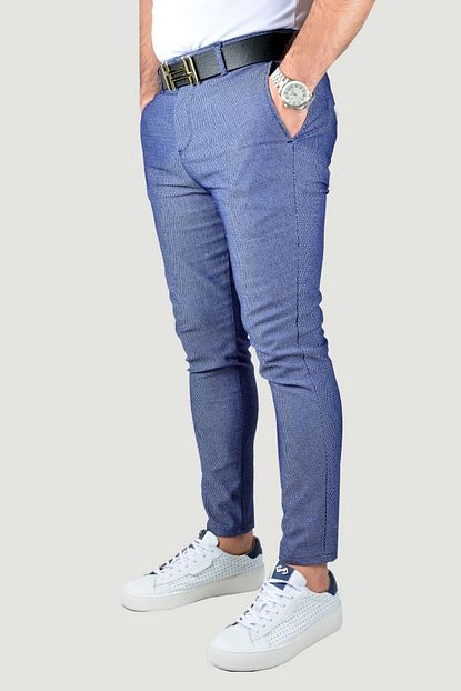 Terapi Men Erkek Mavi Keten Pantolon 9y 2200189 004 Trendyol