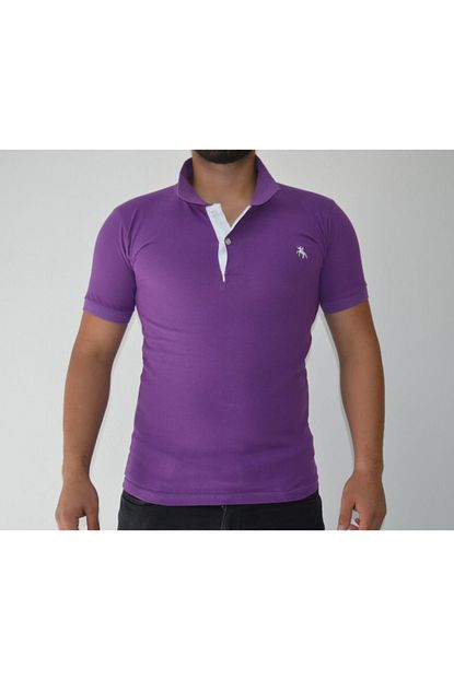 Celna Stil Erkek Mor Polo Yaka Tisort Trendyol