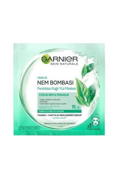 Garnier Karma Yagli Ciltler Icin Nem Bombasi Ferahlatici Kagit Yuz Maskesi 32 G 3600541945630 Trendyol