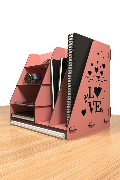 Kuk Design Love Masaustu A4 Evrak Rafi Organizer Duzenleyici Trendyol