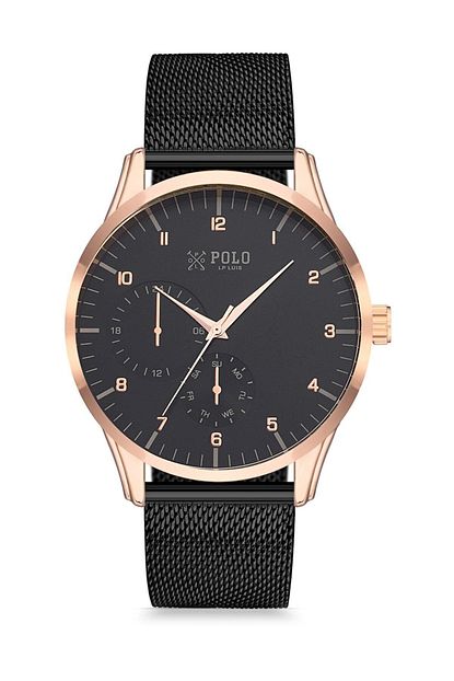 Luis Polo Erkek Siyah Kol Saati P1058h Eh 04 Trendyol