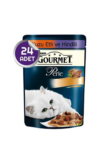 Gourmet Perle Kuzu Etli Ve Hindili Yas Kedi Mamasi 85 Gr 24 Adet Trendyol