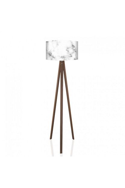 Ekilamp Acik Mermer Desenli 3 Ayakli Tripod Lambader Mr001 Trendyol