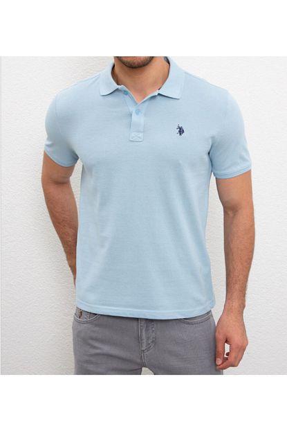 U S Polo Assn Erkek Mavi Polo Yaka T Shirt G081gl011 000 954055 Vr07 Trendyol