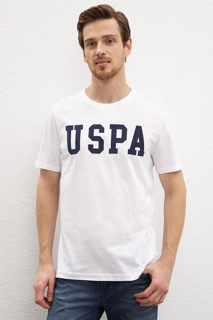 U S Polo Assn Erkek Beyaz U S Polo Assn T Shirt 50216452 Vr013 Trendyol