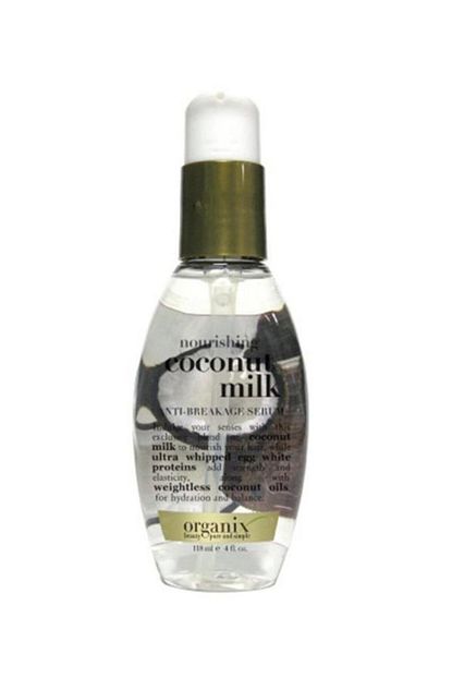 ogx onarici kirilma onleyici sac bakim serumu coconut milk serum 118 ml 022796970084 fiyati yorumlari trendyol