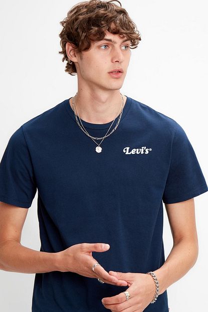 Levi S Erkek Lacivert Graphic Crewneck T Shirt 22491 0632 Trendyol