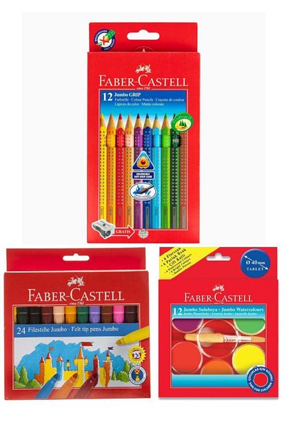 Faber Castell 3 Lu Jumbo Boya Seti Trendyol