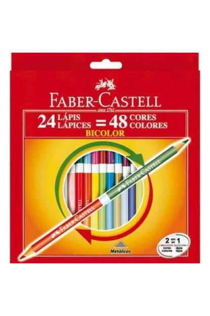 Faber Castell Faber Castell Bicolor Boya Kalemi 48 Renk Trendyol