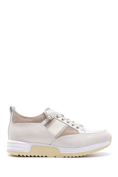 Derimod Erkek Beyaz Deri Sneaker Trendyol